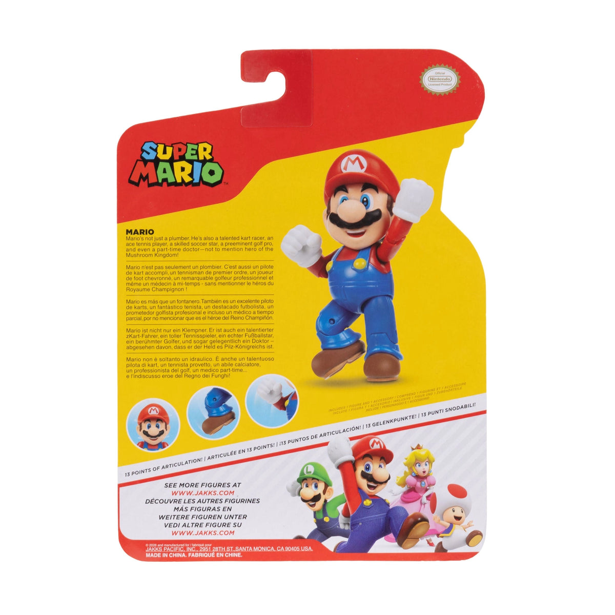 Super Mario Mario 4" Figure with Mushroom Wave 52
