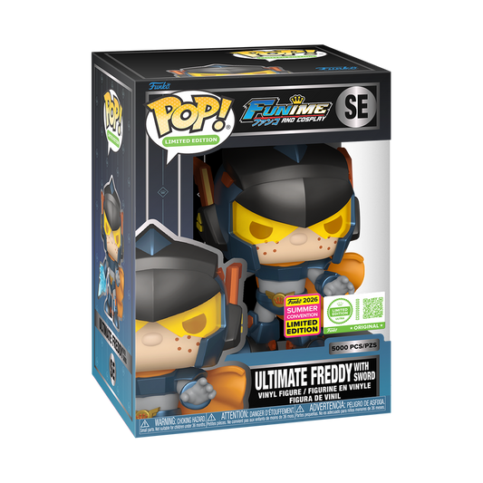 Funko Pop! SDCC Ultimate Freddy with Sword #SE with Pop! Protector