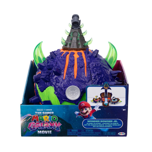 JAKKS Super Mario Galaxy Movie Deluxe Wonder Bowser Jr. Planet Playset
