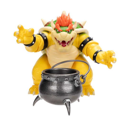JAKKS Super Mario Galaxy Movie Bowser 6" Figure with Cauldron