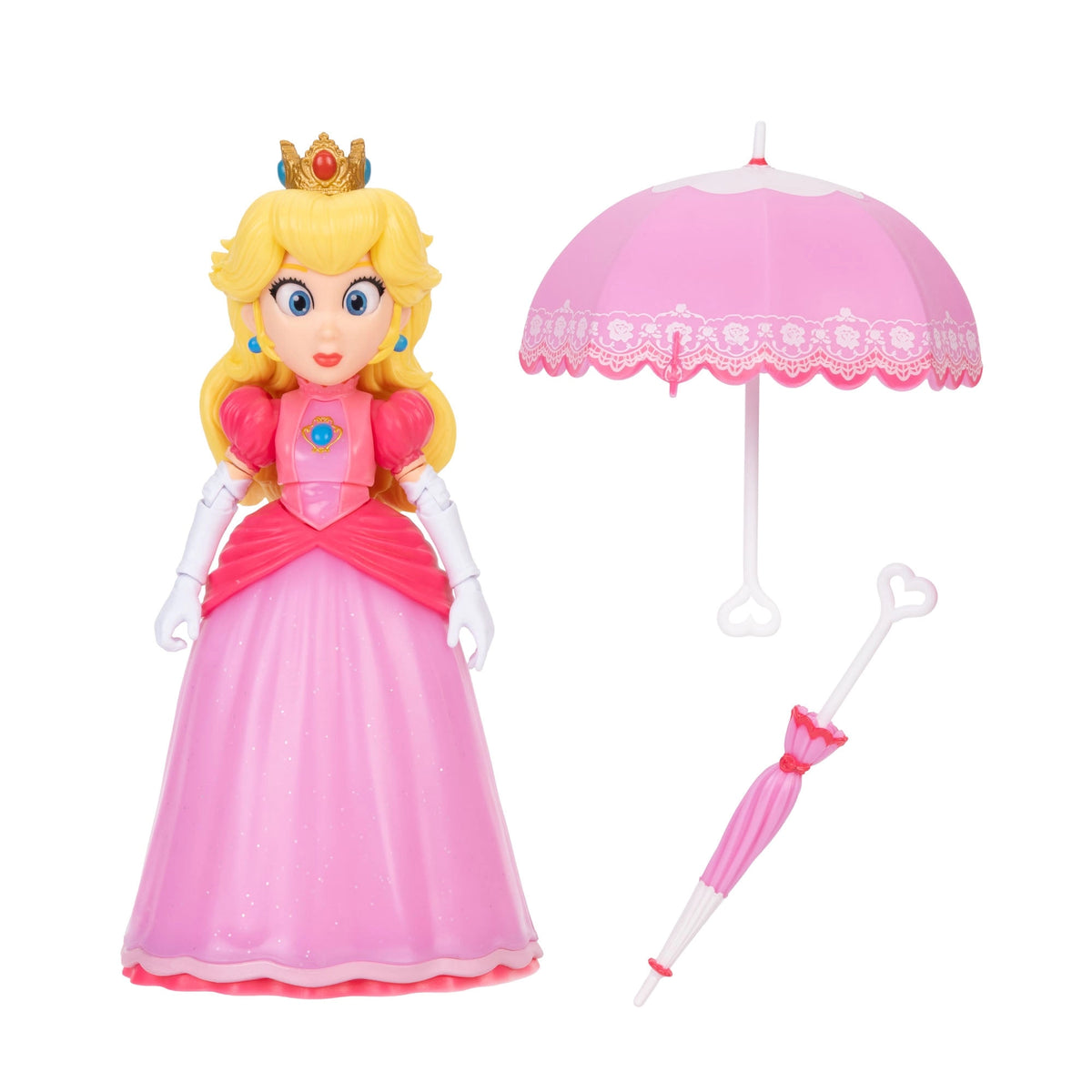 JAKKS Super Mario Galaxy Movie Princess Peach 5” Figure