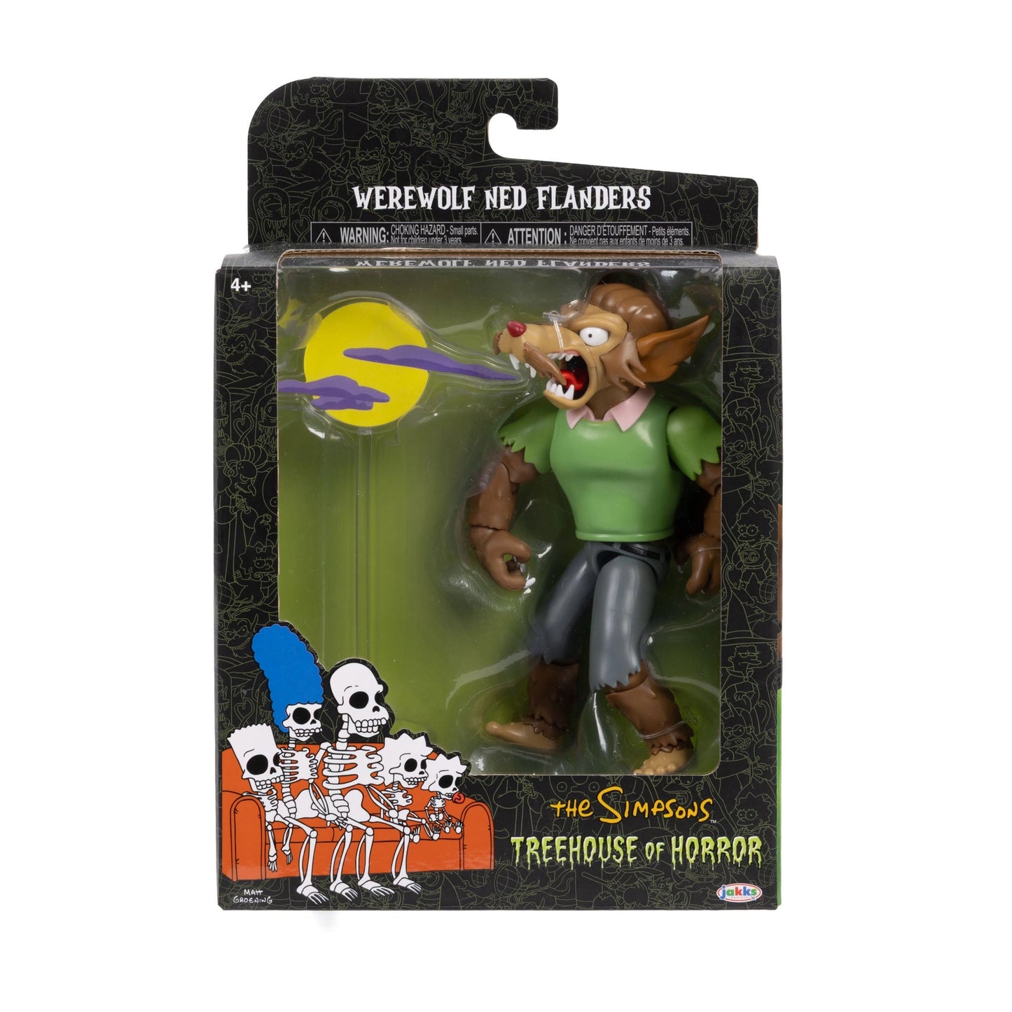 JAKKS The Simpsons Treehouse of Horror Werewolf Ned Flanders 5" Figure