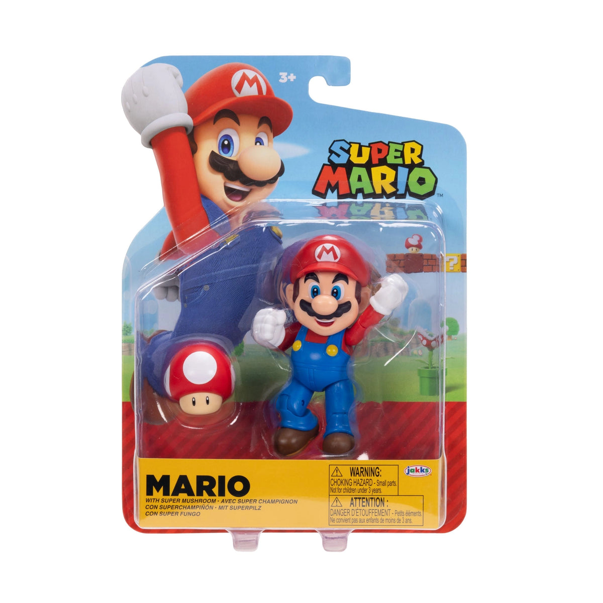 Super Mario Mario 4" Figure with Mushroom Wave 52