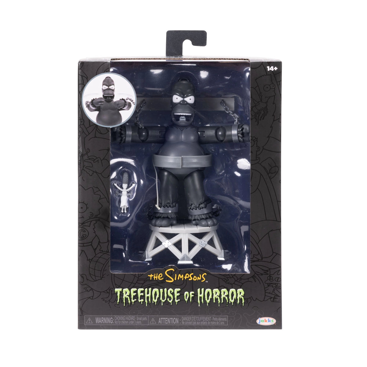 JAKKS The Simpsons Treehouse of Horror Premium Homer w/ Mini Marge