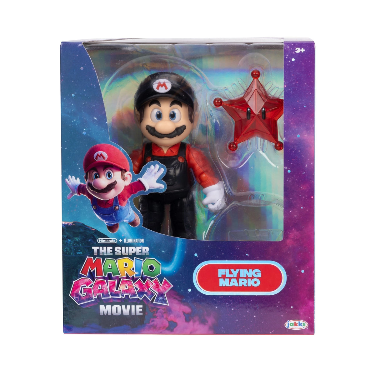 JAKKS Super Mario Galaxy Movie Flying Mario 5” Figure