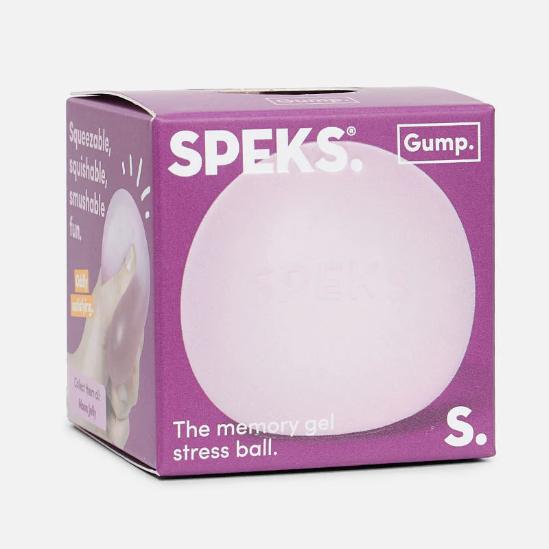 Speks Gump Memory Gel Stress Ball - Moon Jelly