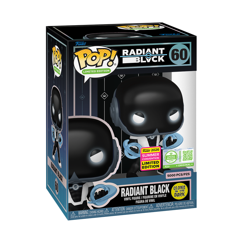 Funko Pop! SDCC Radiant Black Pop! Radiant Black (Glow) #60 with Pop! Protector