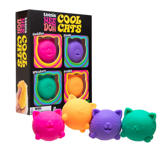 Schylling NeeDoh Cool Cats Teenie NeeDoh 4 Pack