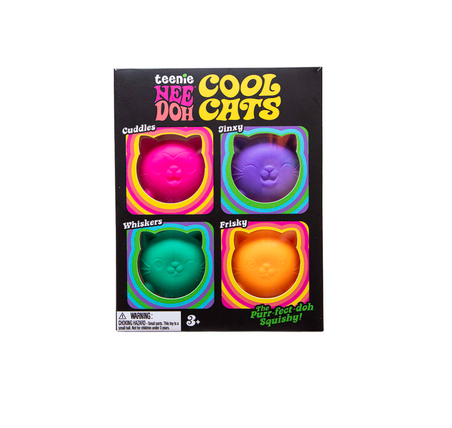 Schylling NeeDoh Cool Cats Teenie NeeDoh 4 Pack