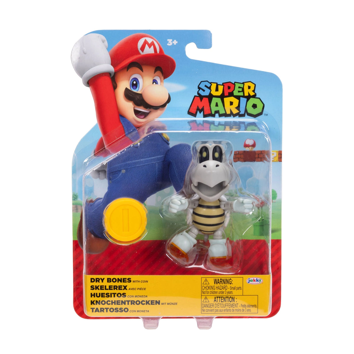 Super Mario Dry Bones 4" Figure with Coin Wave 52
