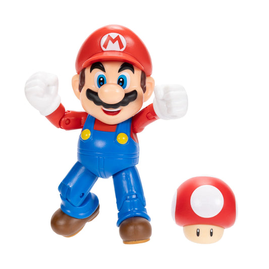 Super Mario Mario 4" Figure with Mushroom Wave 52