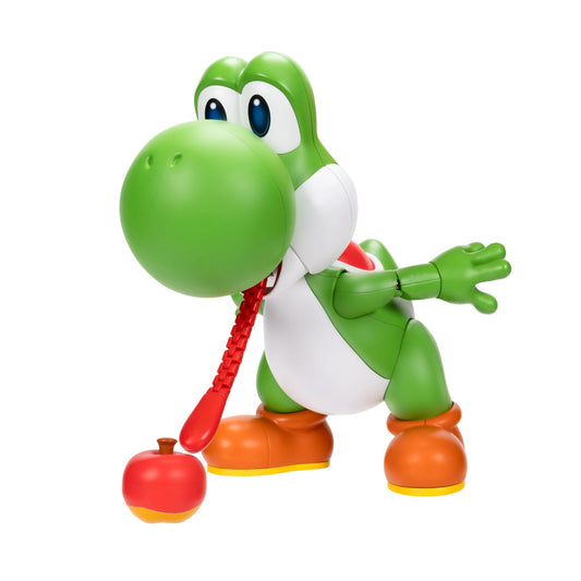 JAKKS Super Mario Yum Yum Yoshi 9.5" Interactive Figure w/ Apple