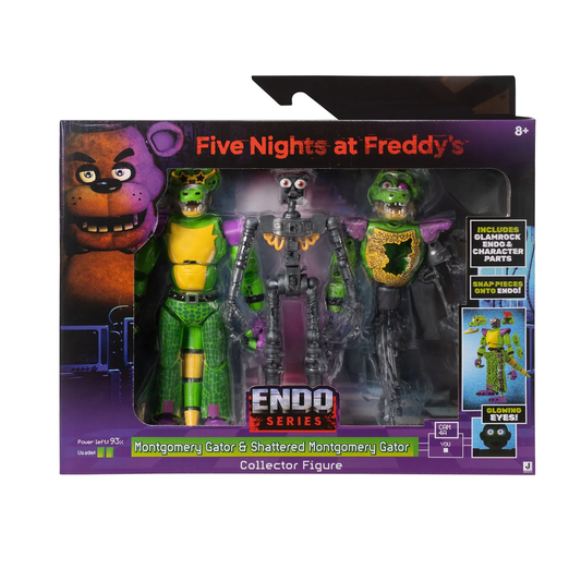 Five Nights at Freddy's FNAF ENDO Montgomery Gator & Shattered Montgomery Gator