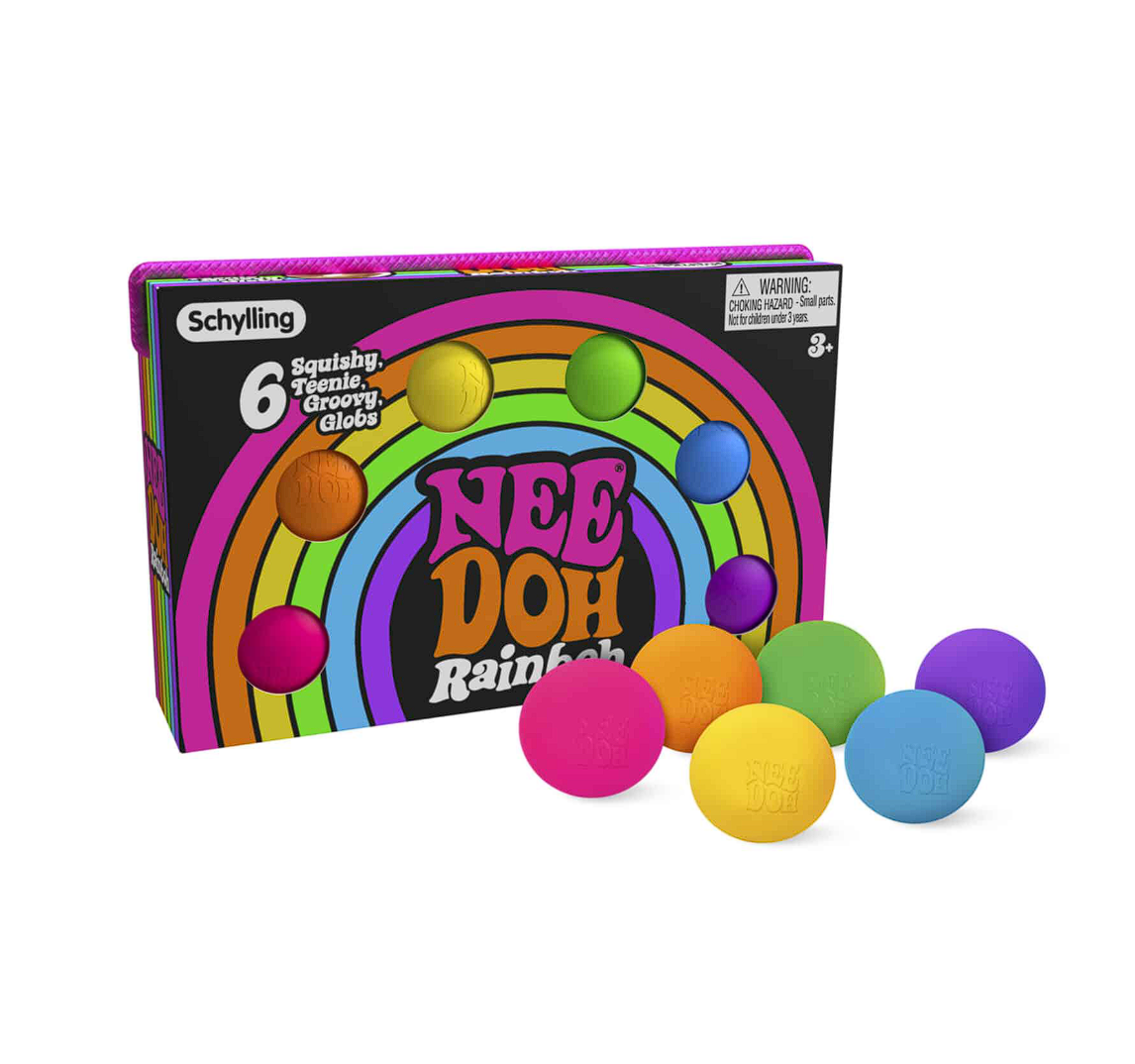 Schylling NeeDoh Rainboh 6 Pack
